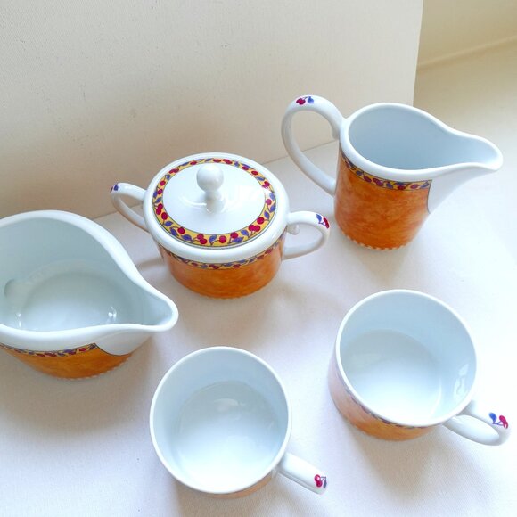 Elegant Vista Alegre Portugal Tea Set - 5 Pieces - Picture 2 of 16